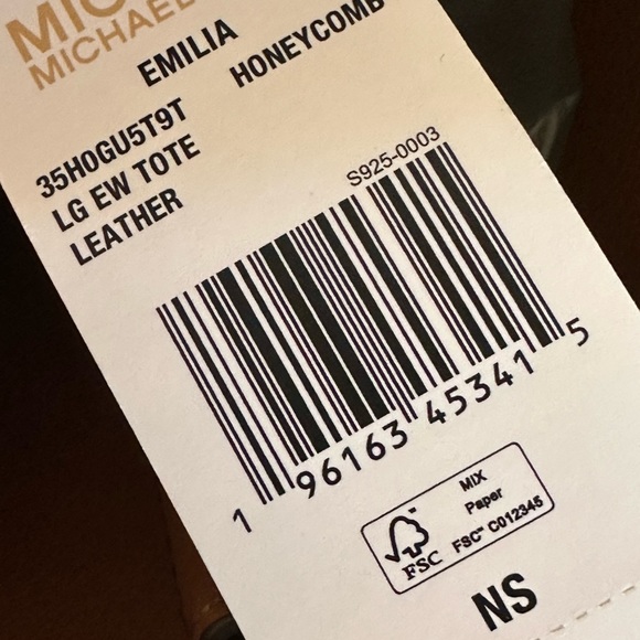 Michael Kors Large Emilia Shoulder Handbag & Wallet set NWT honeycomb - Picture 5 of 13